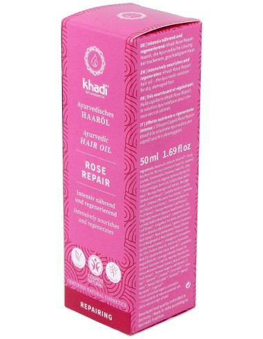 Aceite Capilar Rosa Reparador Cabello Dañado 50Ml.