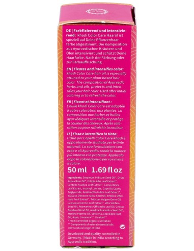 Khadi Aceite Capilar Cuidado Color 50Ml