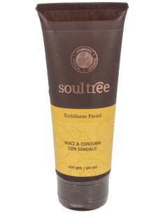 Soultree Exfoliante Facial Nuez Curcuma Sandalo 100G