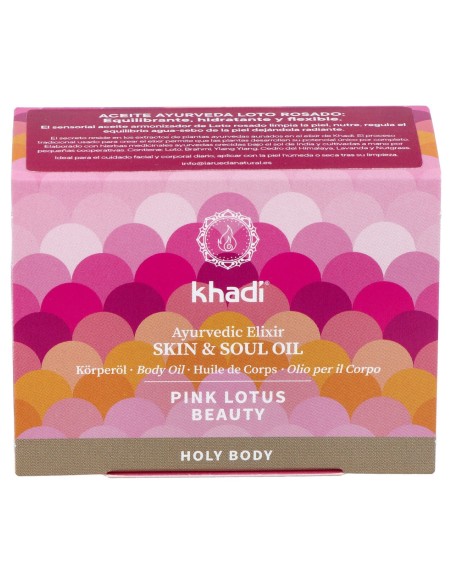 Khadi Aceite Elixir Ayurveda Loto Rosado- Equilibrio 10Ml