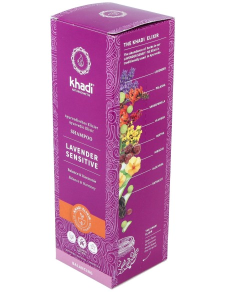 Khadi Champú Sensible Lavanda 200Ml