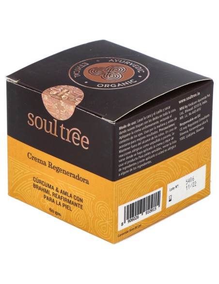 Crema Facial Regeneradora Curcuma Amla Bhrami 60Gr