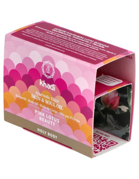 Khadi Aceite Elixir Ayurveda Loto Rosado- Equilibrio 10Ml