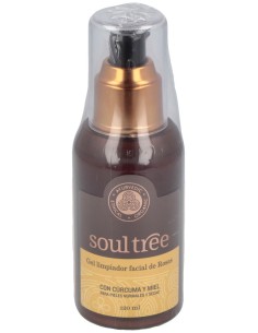 Soultree Gel Limpiador Facial De Rosas Con Curcuma 120Ml