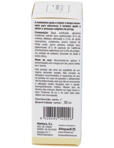 Herbora Melatonina Spray 30Ml