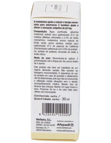 Herbora Melatonina Spray 30Ml