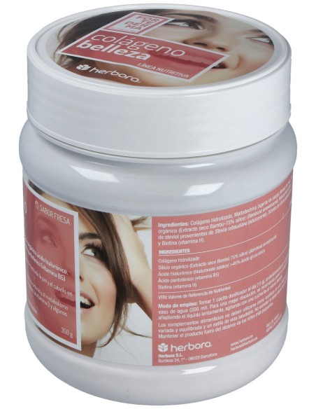 Herbora Colageno Belleza Sabor Fresa 350G