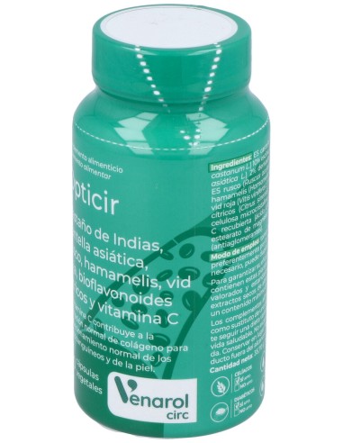 Opticir Castaño-Centella-Ruscus-Vid-Hamameli 60Cap