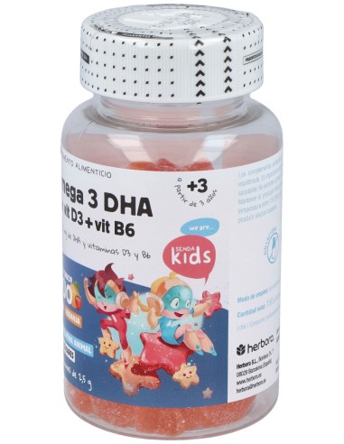 Senda Kids Omega 3 Dha Con Vit D3+Vit B6 60Gummies