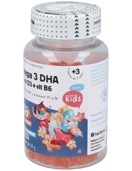 Senda Kids Omega 3 Dha Con Vit D3+Vit B6 60Gummies