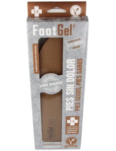 Footgel Plantillas Gel Hombre Naranjo Talla 43-46
