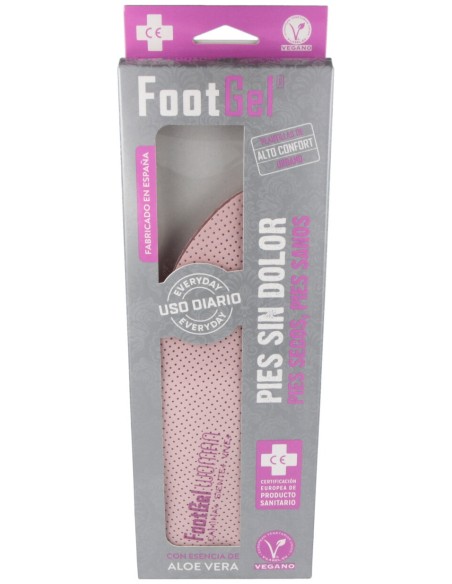 Footgel Plantillas Gel Mujer Aloe Vera Talla 35-38