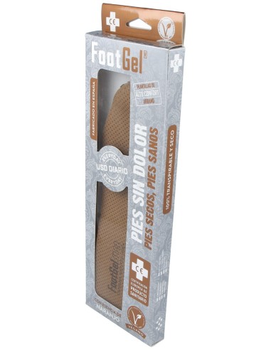 Footgel Plantillas Gel Hombre Naranjo Talla 39-42