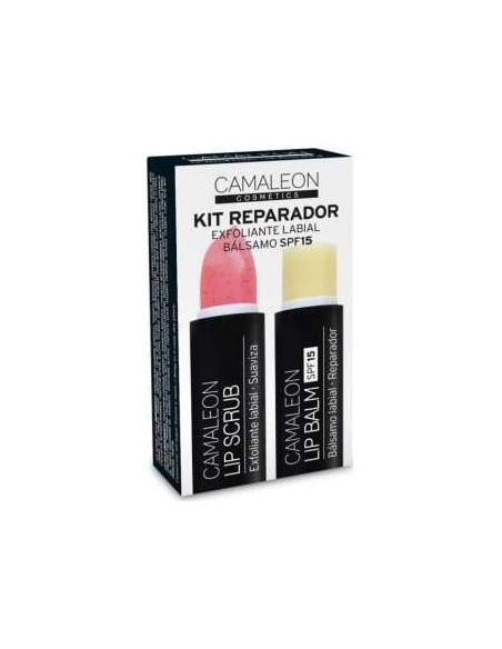 Camaleon Kit Bálsamo + Exfoliante Labial Fresa 4G