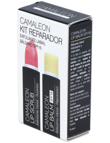 Camaleon Kit Bálsamo + Exfoliante Labial Fresa 4G