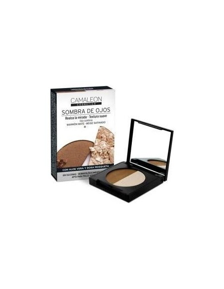 Camaleon Cosmetics Sombra De Ojos Marrón + Beige 2,3G