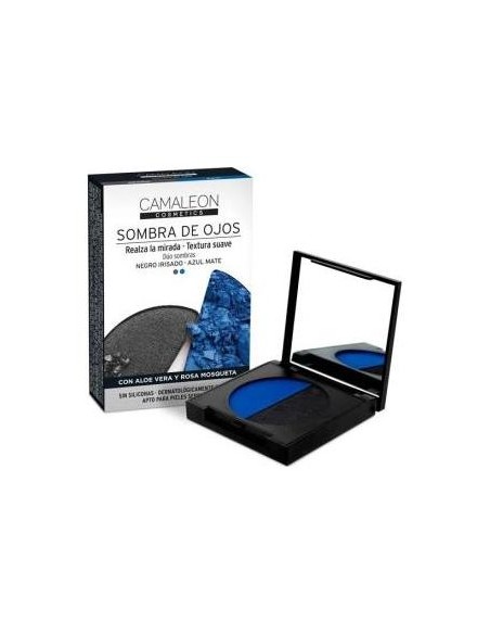 Camaleon Cosmetics Sombra De Ojos Negro + Azul 2,3G