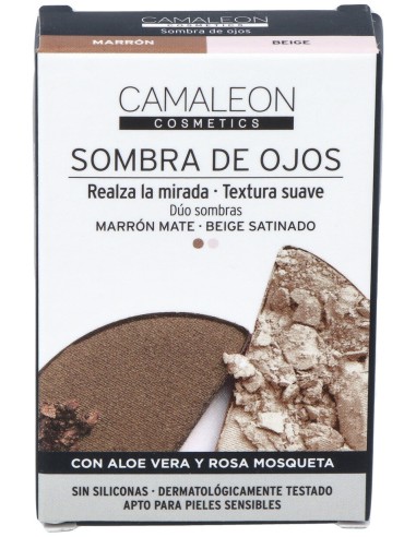 Camaleon Cosmetics Sombra De Ojos Marrón +...