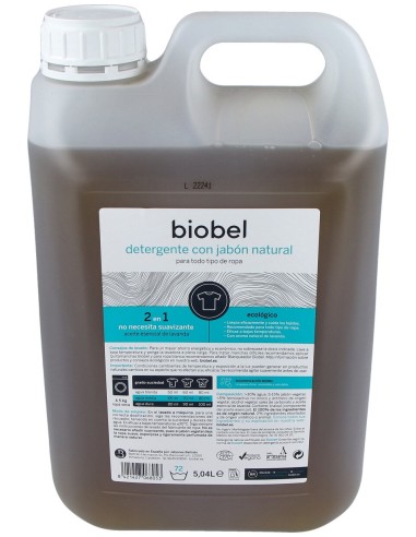 Detergente Con Jabon Natural Ropa Ecologico 5L.