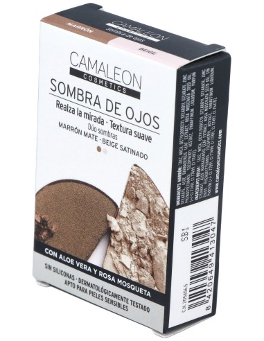 Camaleon Cosmetics Sombra De Ojos Marrón +...