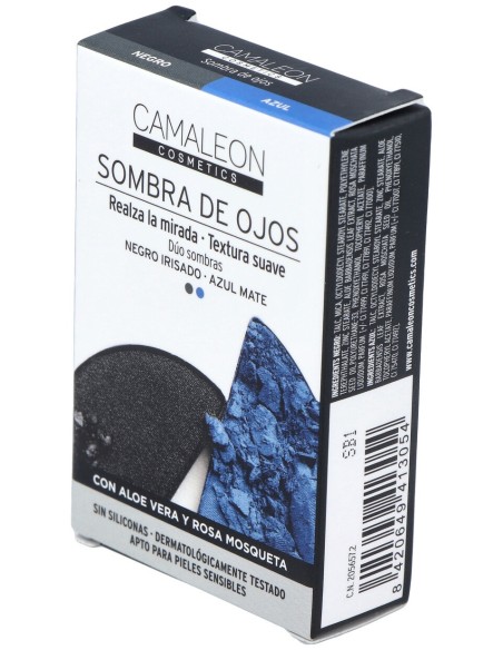Camaleon Cosmetics Sombra De Ojos Negro + Azul 2,3G
