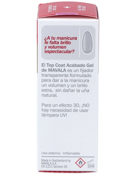 Mavala Top Coat Efecto Gel 10Ml.