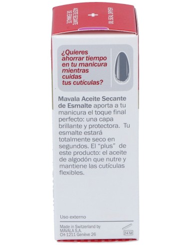 Mavala Aceite Secante De Esmalte 10Ml.