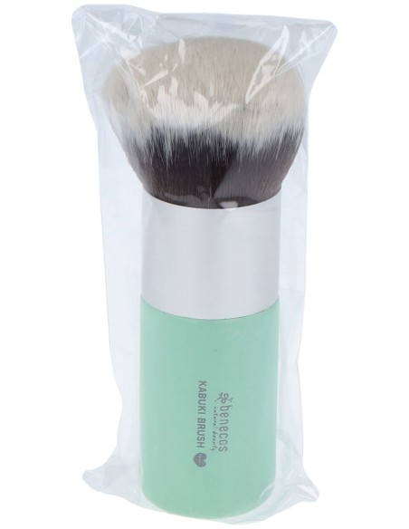 Brocha Kabuki Benecos Verde Manzana