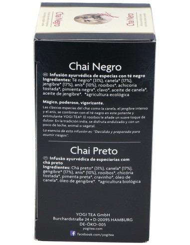 Yogi Tea Chai Negro 17Infusiones