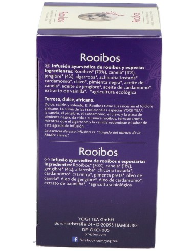 Yogi Tea Rooibos 17Infusiones