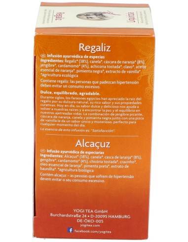 Yogi Tea Regaliz 17Infusiones