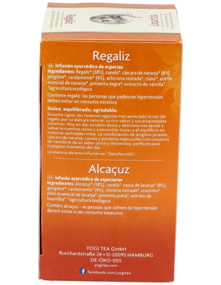 Yogi Tea Regaliz 17Infusiones