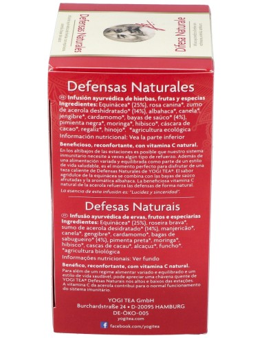 Yogi Tea Defensas Naturales 17Infusiones