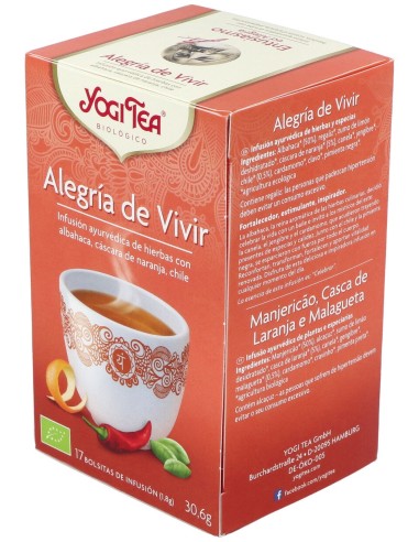 Yogi Tea Joie De Vivre 17 Sachets 30_6G