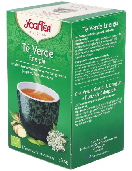 Yogi Tea Verde Energia 17Infusiones