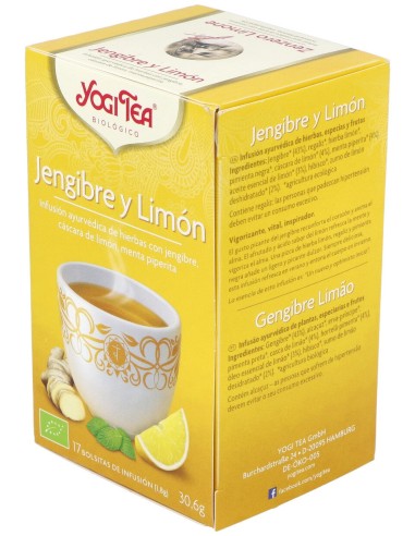 Yogi Tea Jengibre Y Limon 17Infusiones