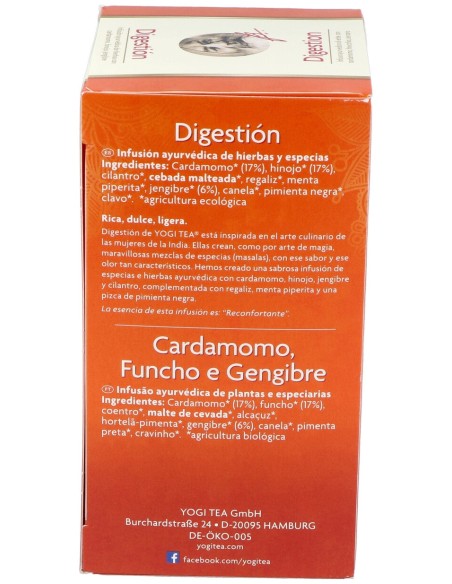 Yogi Tea Digestion 17Infusiones
