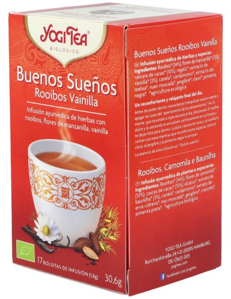 Yogi Tea Buenos Sueños Rooibos 17Infusiones