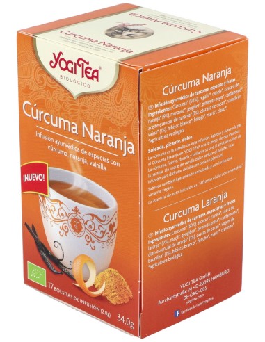 Yogi Tea Curcuma Naranja 17Infusiones
