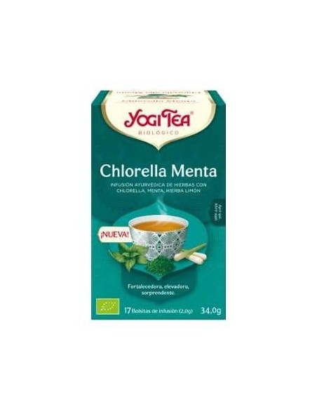 Yogi Tea Infusión Menta Chlorella 17 Sobres