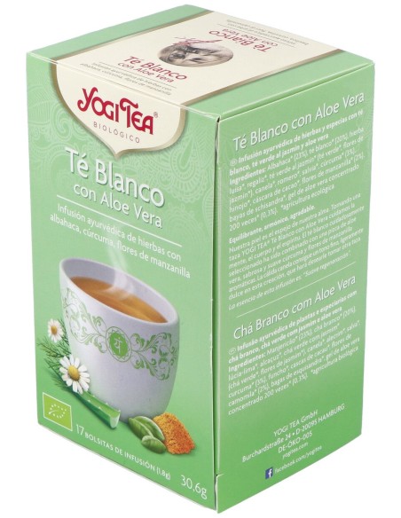 Yogi Tea Te Blanco Con Aloe Vera 17Infusiones