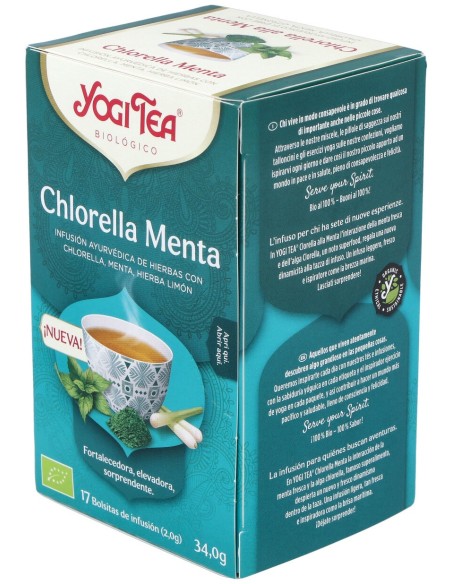 Yogi Tea Infusión Menta Chlorella 17 Sobres