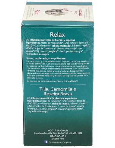 Yogi Tea Relax 17Infusiones