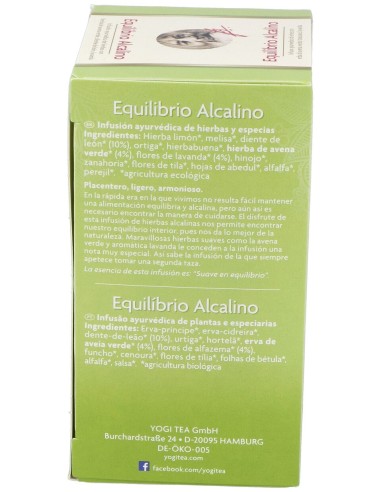 Yogi Tea Equilibrio Alcalino 17Infusiones