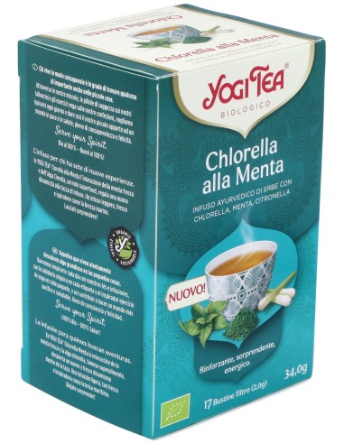 Yogi Tea Infusión Menta Chlorella 17 Sobres