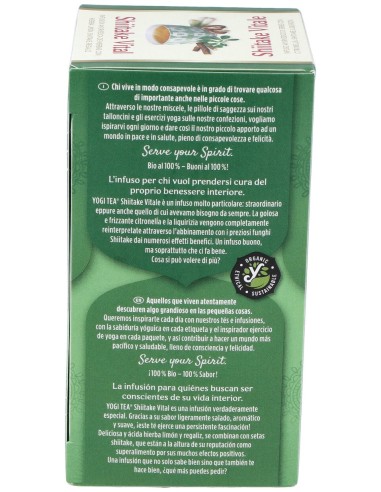 Yogi Tea Infusión Shitake Vital 17 Sobres