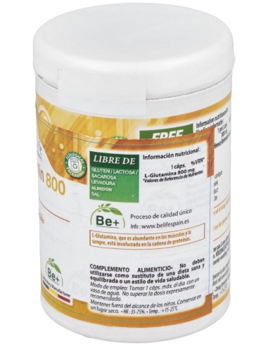 Be-Life L-Glutamina 800Mg 60Caps