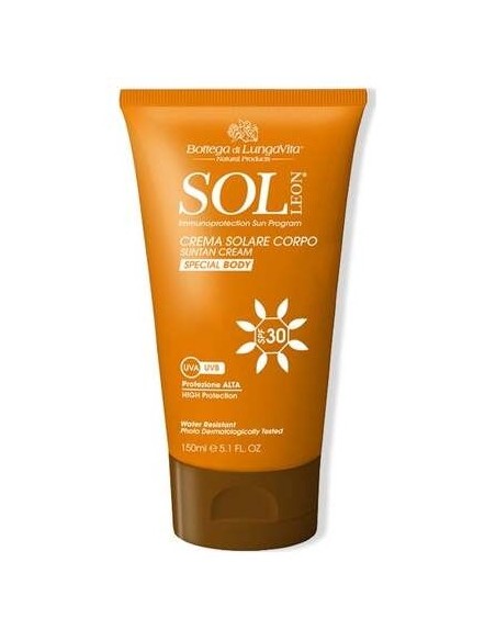 Bottega Di Lungavita Sol Leon Crema Solar Cuerpo Spf30 150Ml
