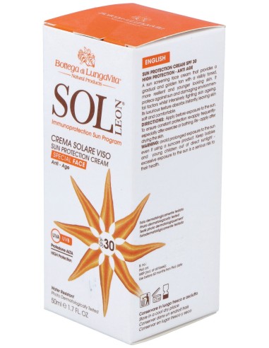 Bottega Di Lungavita Sol Leon Crema Cara Spf30...