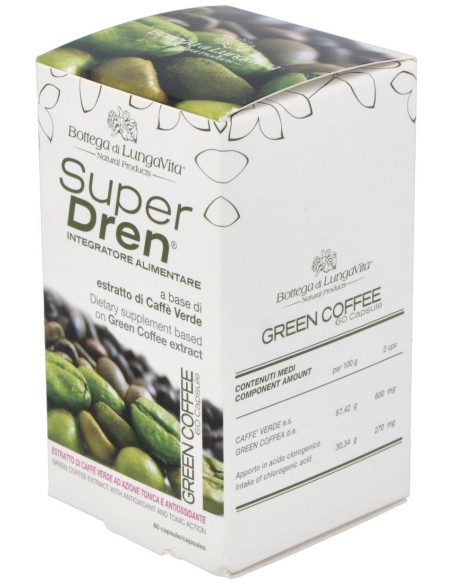 Bottega Di Lungavita Super Dren Cafe Verde 60Caps